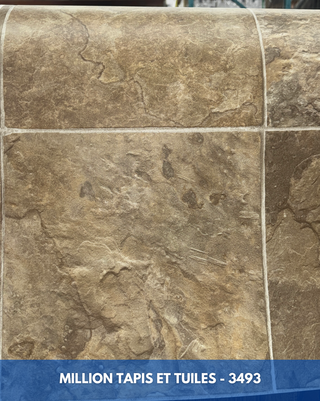 Linoléum Prélart #3493– Vinyle en Rouleau 2,49$/pi²