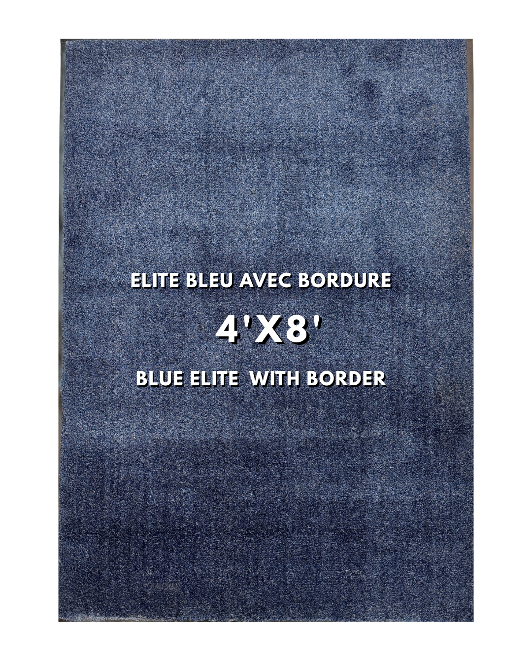 Tapis d’entrée Elitepro Bleu 3'x4' - avec bordure