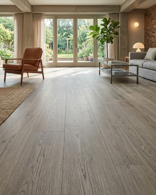 Aloft Lodge Plank Perle Grise - Plancher Vinyle SPC 6x48 Liquidation 1.29$/pi²