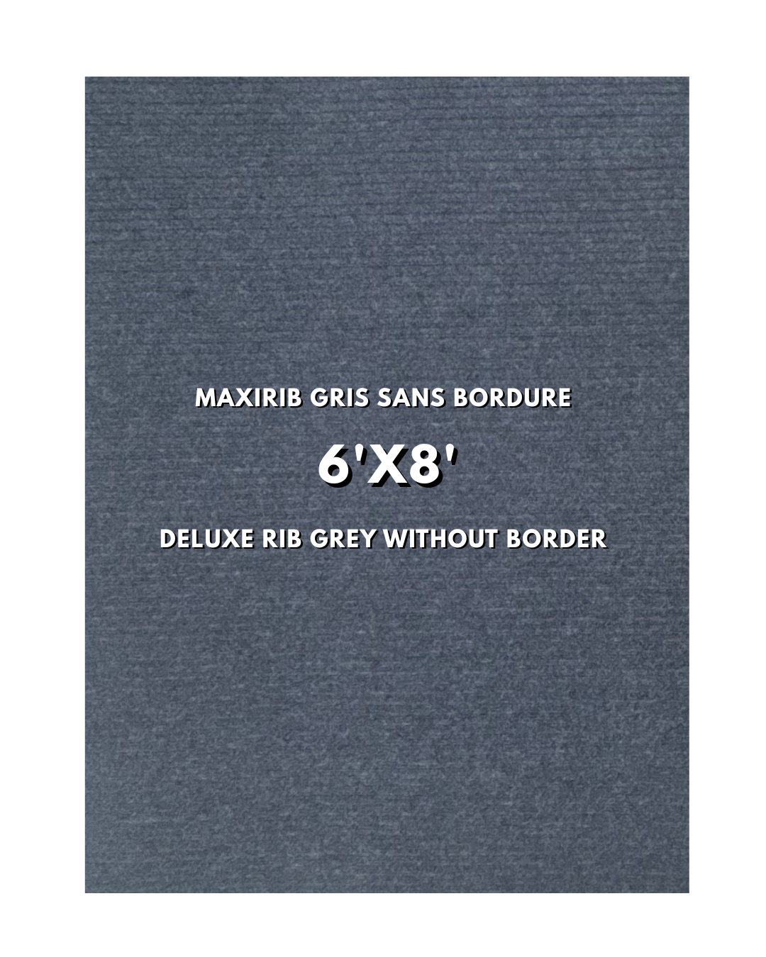 Tapis d’entrée d’hiver Maxirib gris sans bordure