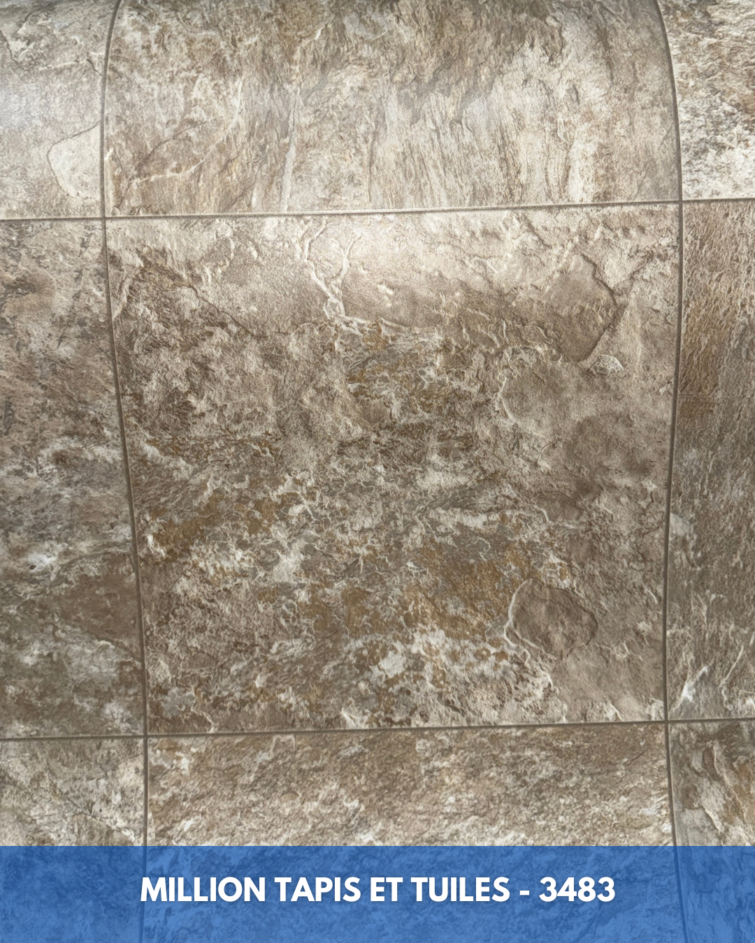 Linoléum Prélart #3483 – Vinyle en Rouleau 2,49$/pi²