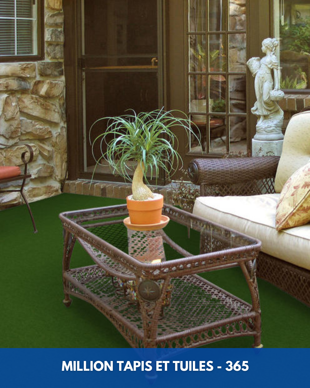 Tapis d'extérieur Million Shaw 365 - Vert Gazon