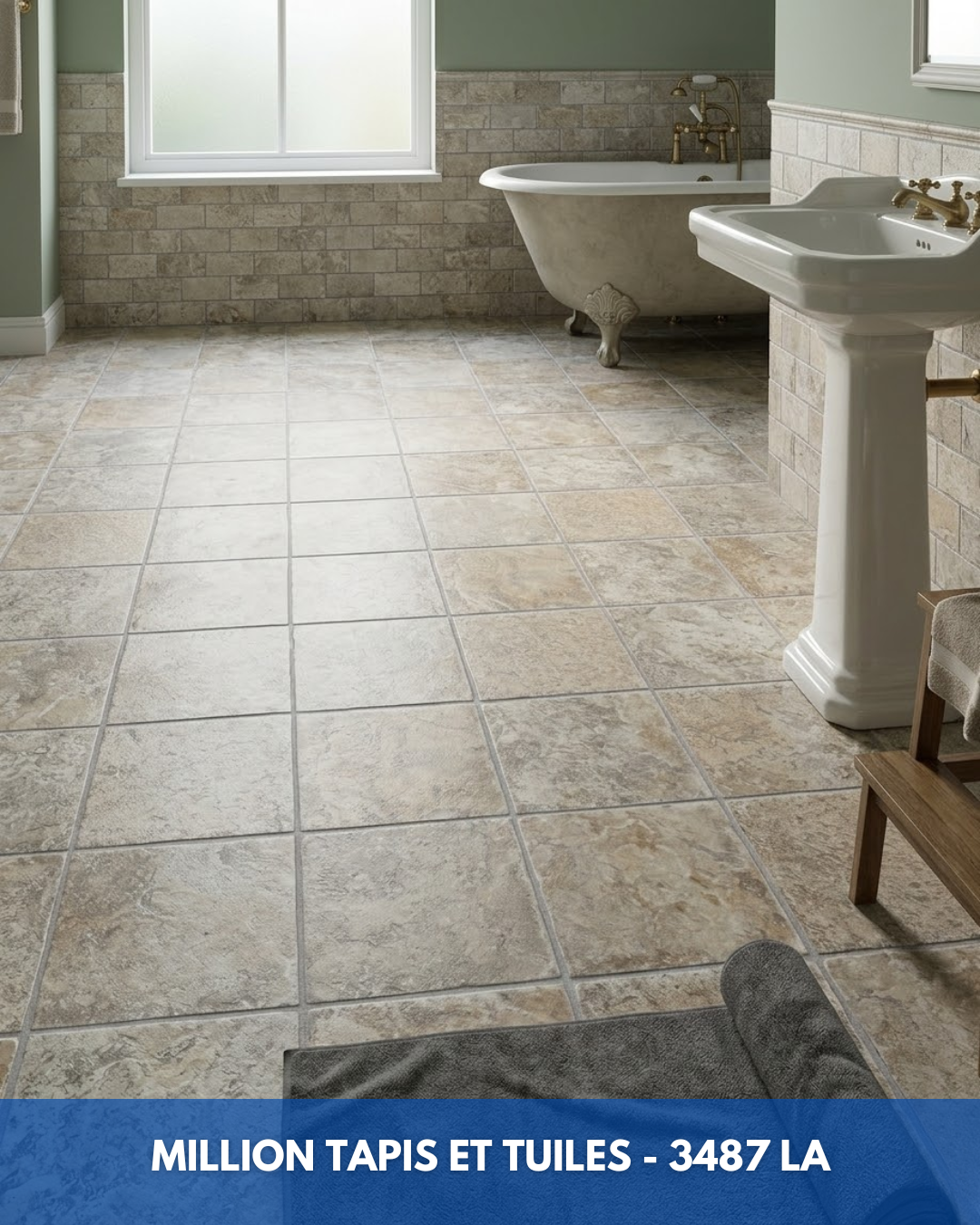 Linoléum Prélart #3487 LA – Vinyle en Rouleau 2,49$/pi²