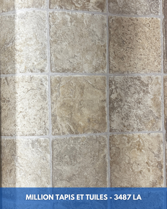 Linoléum Prélart #3487 LA – Vinyle en Rouleau 2,49$/pi²