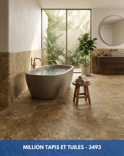 Linoléum Prélart #3493– Vinyle en Rouleau 2,49$/pi²