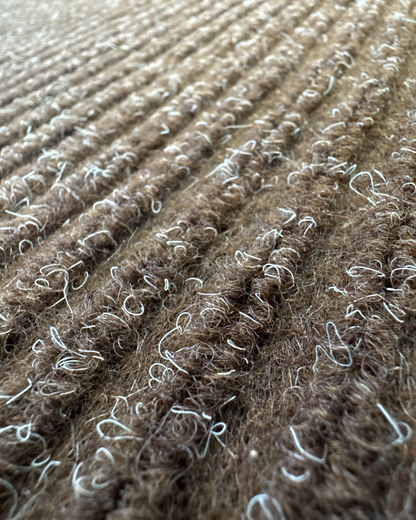 Tapis d’entrée Deluxe Rib Mat brun sans bordure