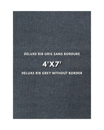 Tapis d’entrée Deluxe Rib Mat gris sans bordure