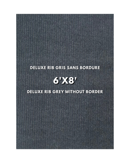 Tapis d’entrée Deluxe Rib Mat gris sans bordure