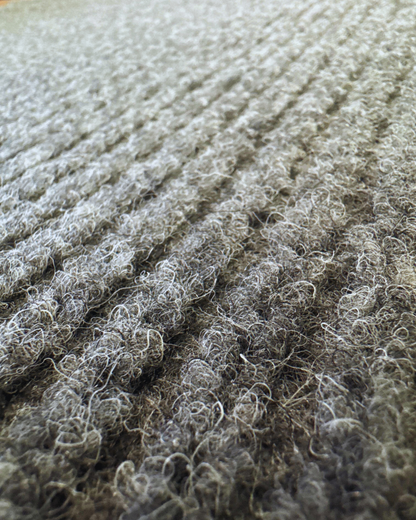 Tapis d’entrée Deluxe Rib Mat gris sans bordure