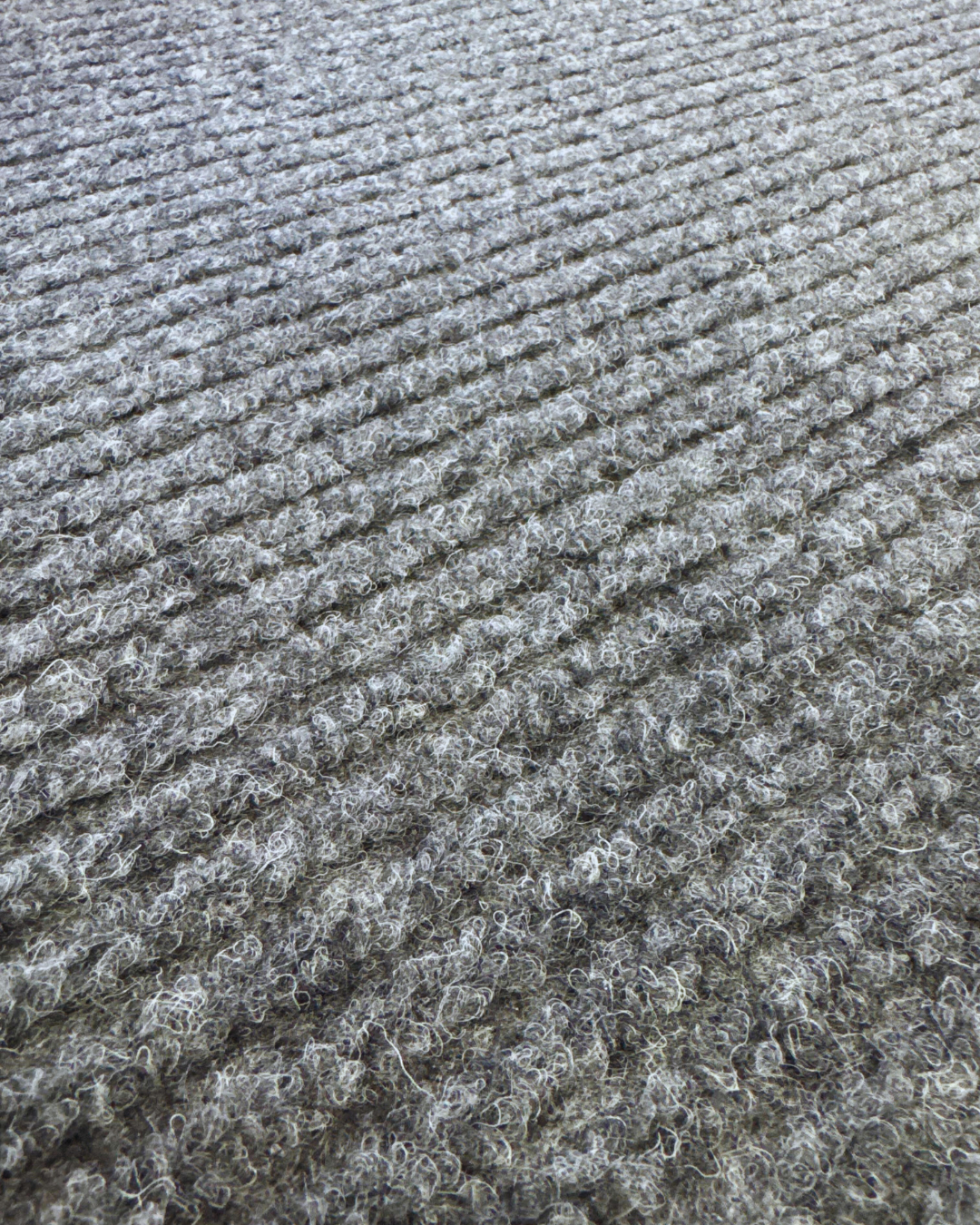 Tapis d’entrée Deluxe Rib Mat gris sans bordure