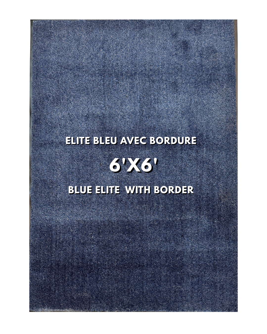 Tapis d’entrée Elitepro Bleu 3'x4' - avec bordure