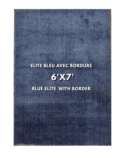 Tapis d’entrée Elitepro Bleu 3'x4' - avec bordure