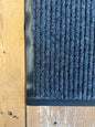 Tapis d’entrée Deluxe Rib Mat Gris 3'x4' - avec bordure