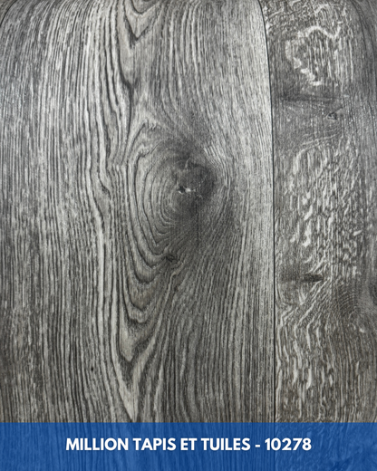 Linoléum Prélart #10278 – Gris Bois Vieilli – Vinyle en Rouleau 1,89$/pi²