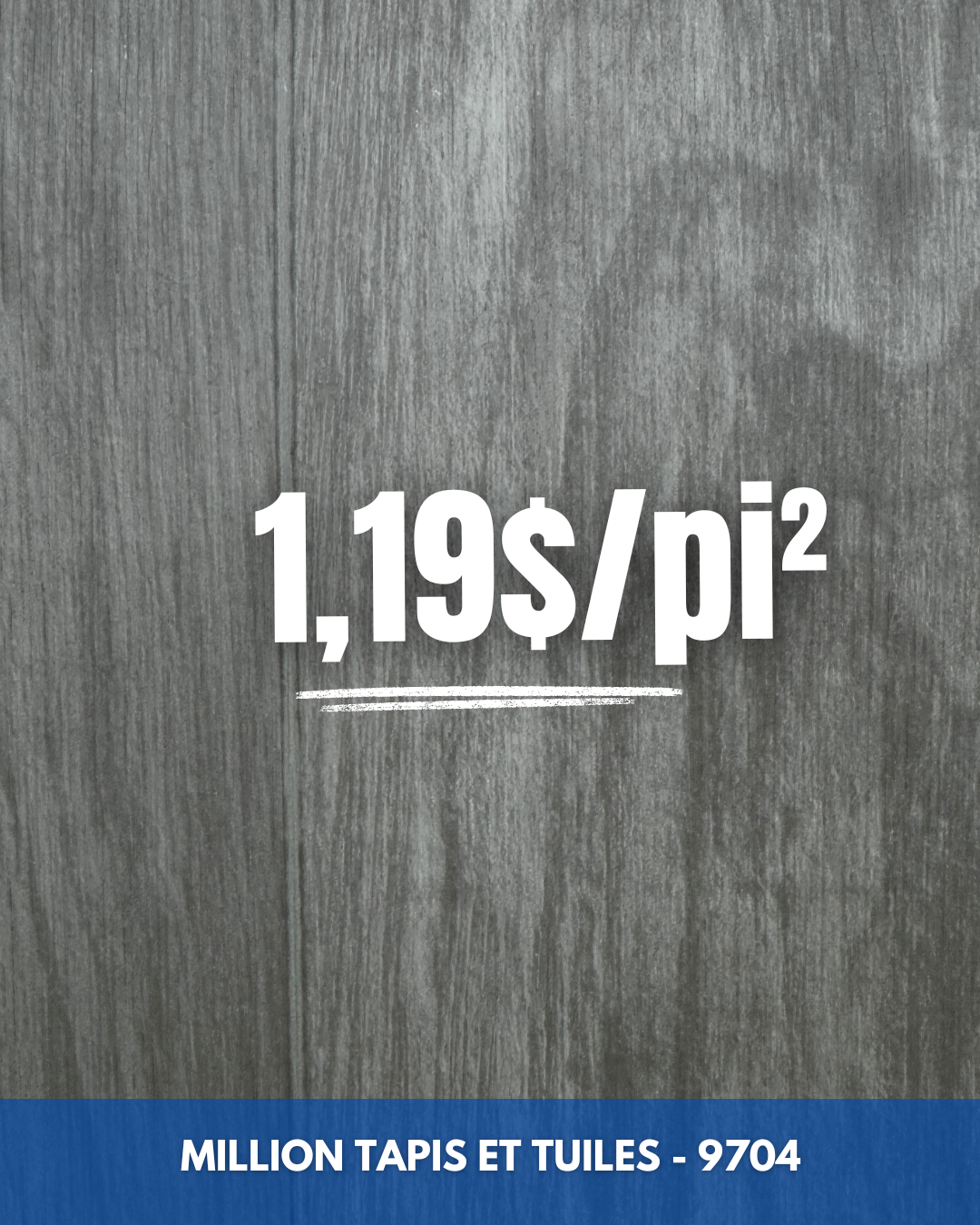 Linoléum Prélart #9704 – Vinyle en Rouleau 1,19$/pi²