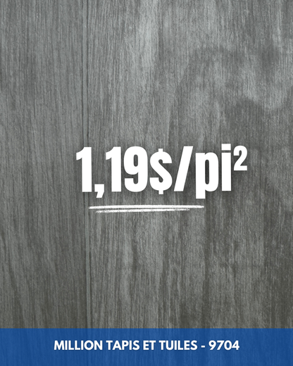 Linoléum Prélart #9704 – Vinyle en Rouleau 1,19$/pi²