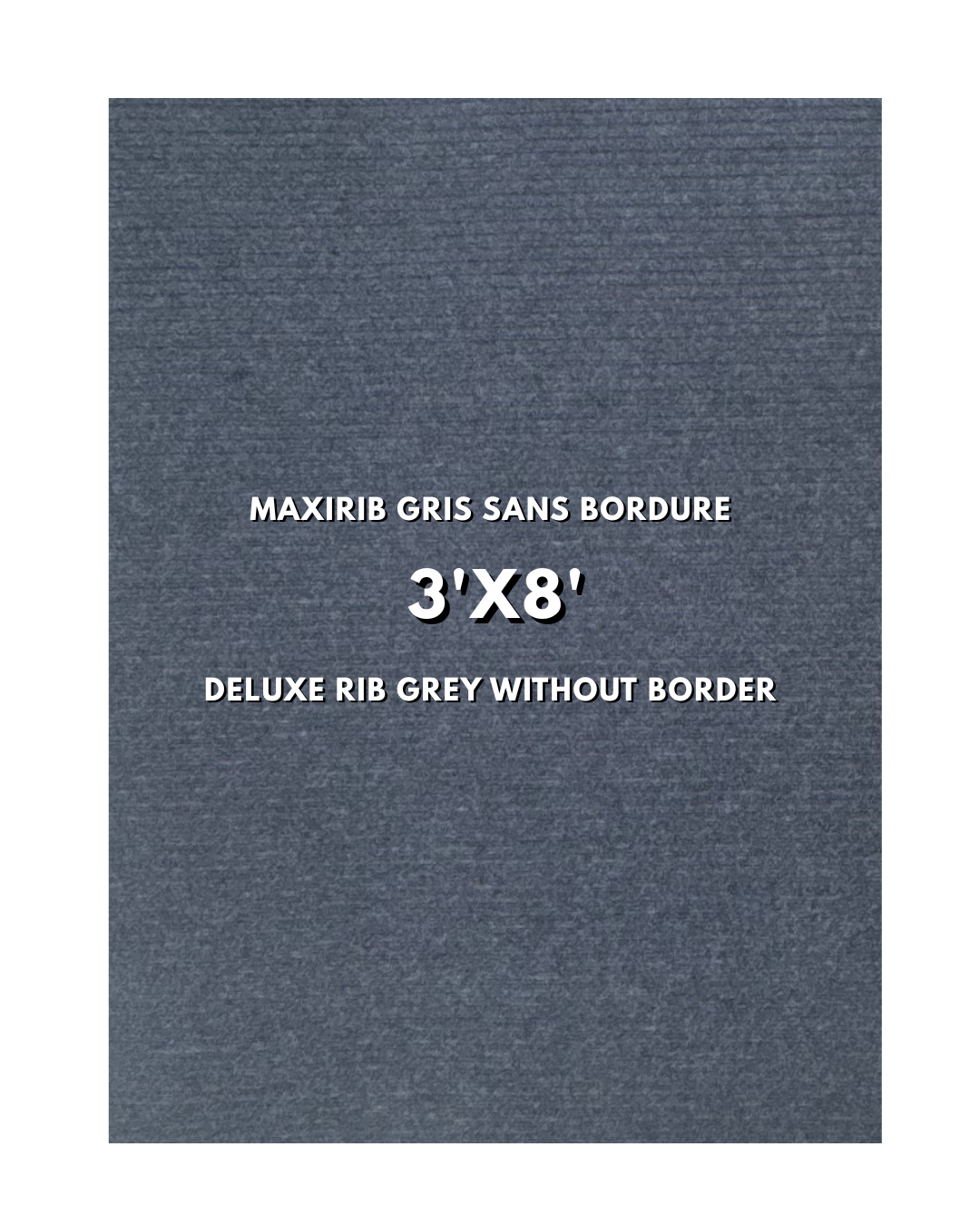 Tapis d’entrée Maxirib Gris 3'x4' - sans bordure