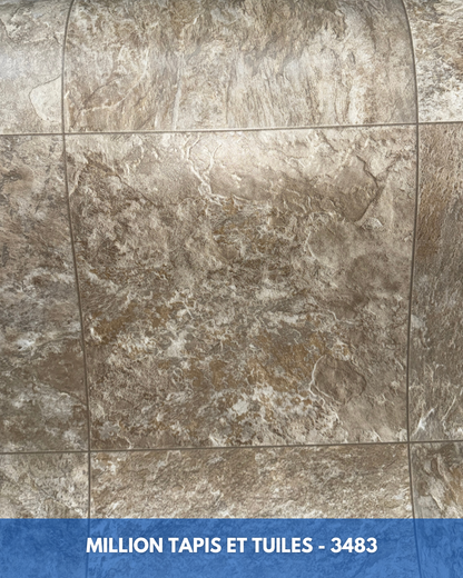 Linoléum Prélart #3483 – Vinyle en Rouleau 2,49$/pi²