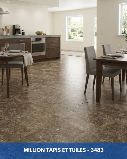 Linoléum Prélart #3483 – Vinyle en Rouleau 2,49$/pi²