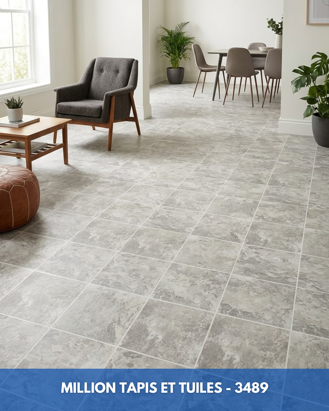 Linoléum Prélart #3489 – Vinyle en Rouleau 2,49$/pi²