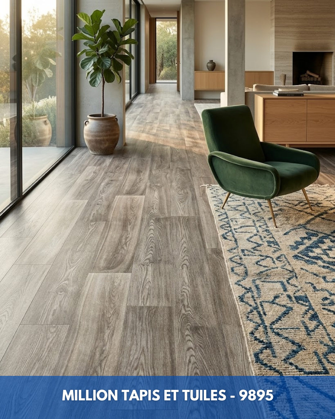 Linoléum Prélart #9895 – Vinyle en Rouleau 2,39$/pi²