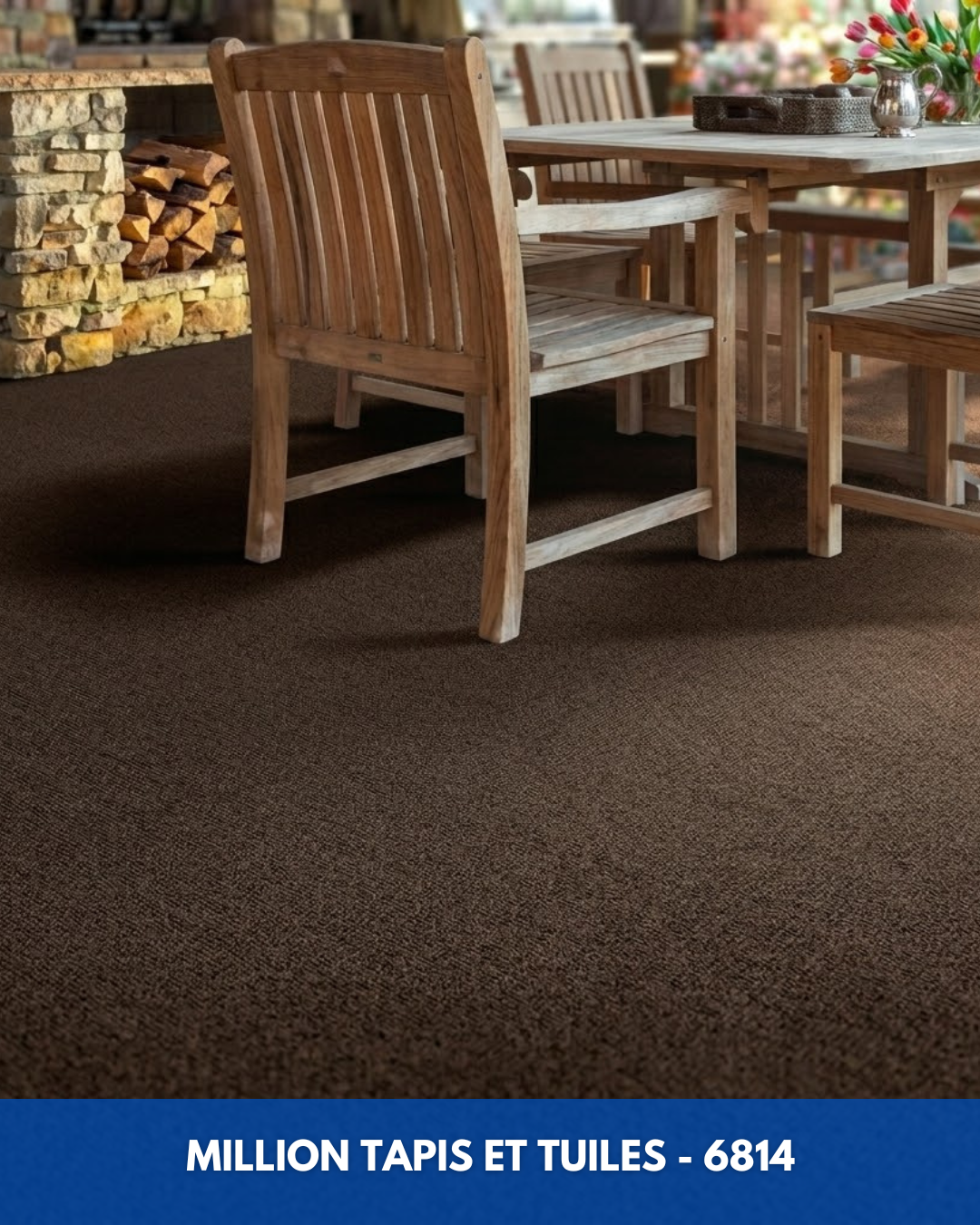 Tapis d'extérieur Million Shaw 6814 - Brun Chocolat