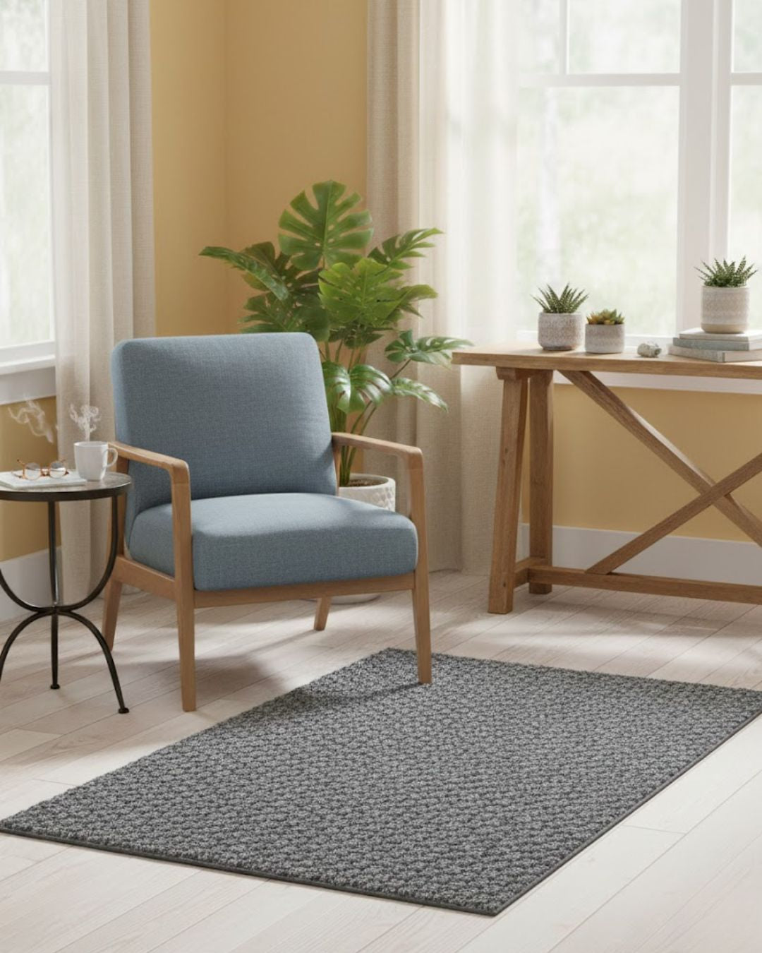 Tapis Paillasson Gris Protecteur 2'x3' - Décor Maison Intérieur