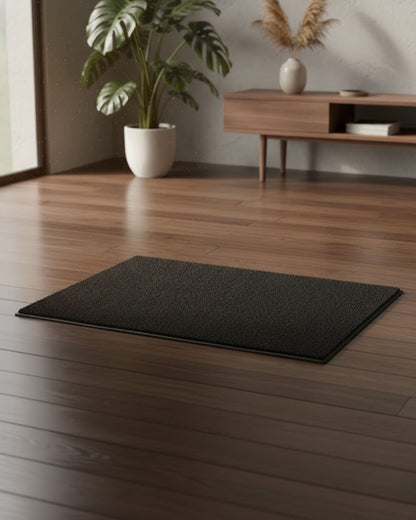Tapis Paillasson Noir 2'x3' - Antidérapant et Résistant