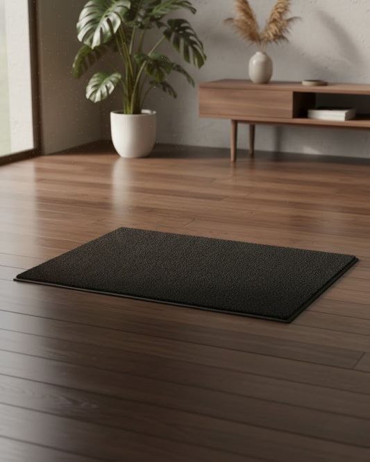 Tapis Paillasson Noir 2'x3' - Antidérapant et Résistant