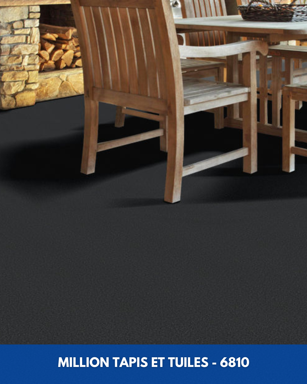 Tapis d'extérieur Million Shaw 6810 - Noir Charbon