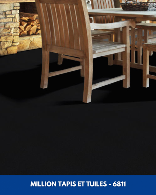 Tapis d'extérieur Million Shaw 6811 - Noir Intense