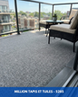 Tapis d'extérieur Gris – Balcon, Patio & Cour | Coupé sur mesure (4 pieds de large)