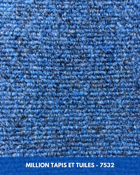 Tapis d'extérieur Bleu – Balcon, Patio & Cour | Coupé sur mesure (4 pieds de large)