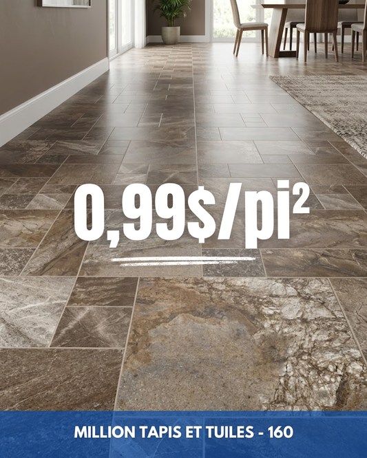 Linoléum Prélart #160 – Vinyle en Rouleau 0.99$/pi²