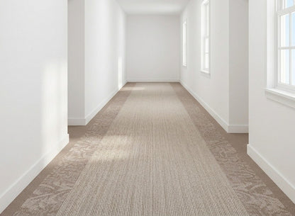 Tapis de passage Baguette beige dans un corridor