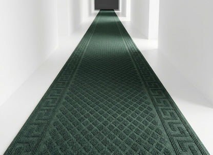 Tapis de passage Pacesetter vert dans un corridor
