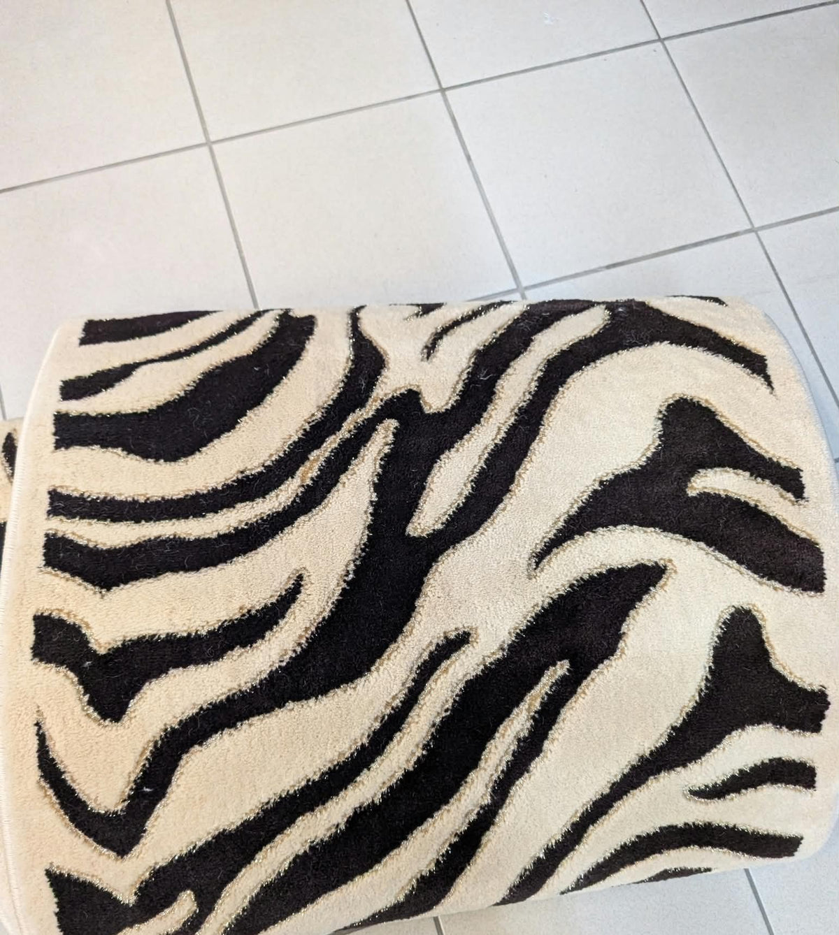Motif zèbre du tapis de passage Saphire