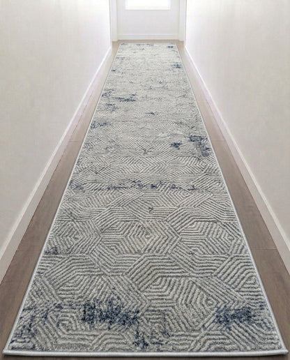 Tapis de passage Symphoni géométrique dans un corridor