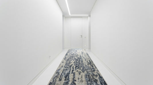 Tapis de passage Terra gris dans un corridor